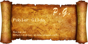 Pobler Gilda névjegykártya
